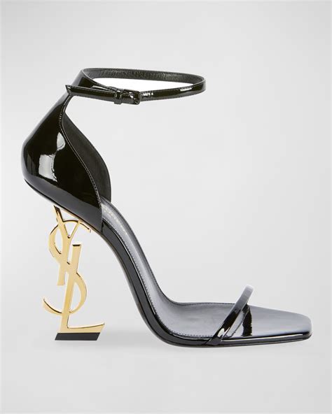 ysl white pumps|YSL pumps with YSL heel.